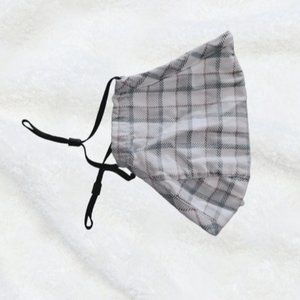 💚FREE with Purchase- Plaid Mask With Ajustable straps- cotton​